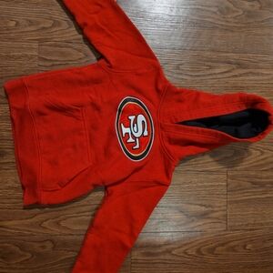 Kids Red Logo Hoodie